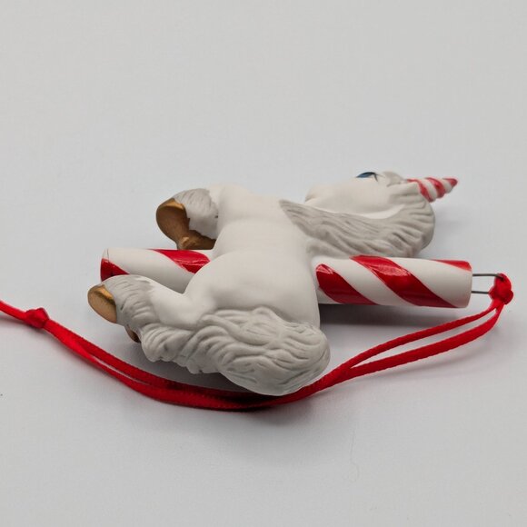 Hallmark Keepsake Merry-Go-Round Unicorn 1989, Fine Porcelain Vintage Ornament - Picture 5 of 11